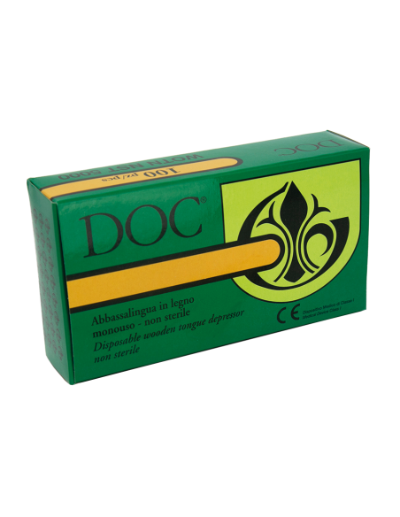 DOC Abbassalingua in legno monouso non sterile 100pz