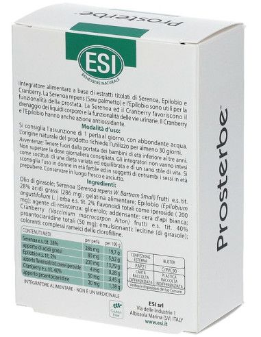 Esi Prosterbe integratore per la salute della prostata 30 perle