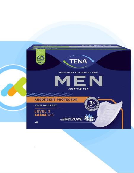 Tena Men Active Fit | Assorbenti per Incontinenza Maschile | per Perdite Moderate