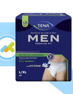 TENA Men Premium Fit Protective Maxi  Slip Assorbenti Maschili  per Perdite Pesanti