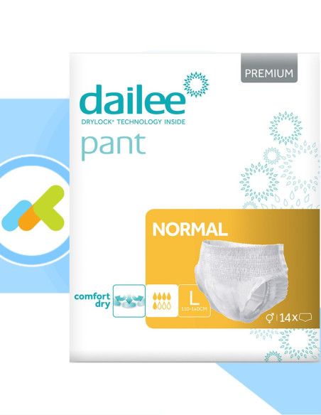 Dailee Pants Normal | Mutandine Assorbenti | Pannoloni per Anziani | 15 pezzi