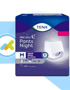Tena Pants Night Super  Mutandine Assorbenti  Protezione Notturna Completa  10 pezzi 2