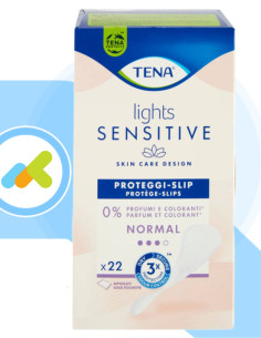 Tena Lights Sensitive | Proteggi-slip Femminili | Efficaci per Piccole Perdite Urinarie | Pelli Sensibili