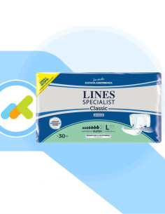 Lines Specialist Classic | Pannolone a Mutandina Super | Pannoloni per Anziani | 30 pezzi