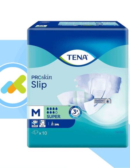 Tena Slip Super | Pannolone a Mutandina | per Incontinenza Elevata | 10 pezzi Tena Slip Super | Pannolone a Mutandina | per Incontinenza Elevata | 10 pezzi