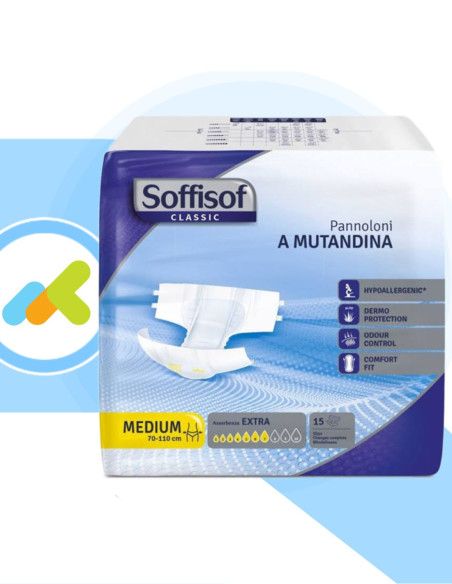 Soffisof Classic Extra | Pannoloni a Mutandina | Massimo Comfort | 15 pezzi