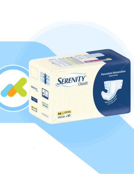 Serenity Classic Extra | Pannolone a Mutandina | Protezione Sicura | 30 pezzi