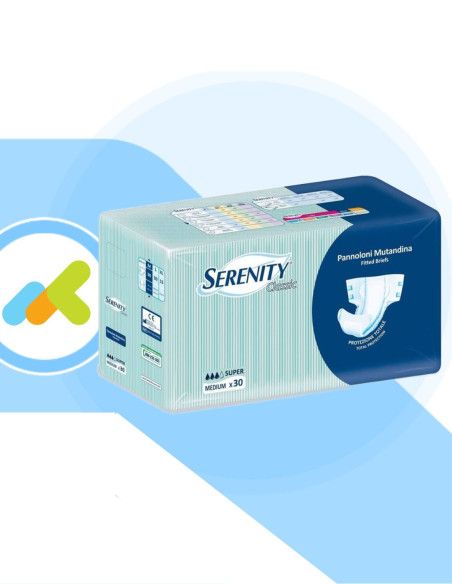 Serenity Classic pannolone a mutandina Super 30pz Serenity Classic pannolone a mutandina Super 30pz