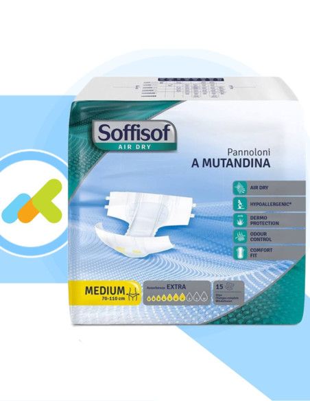 Soffisof Air Dry Extra | Pannoloni a Mutandina | Massima Sicurezza | 15 pezzi