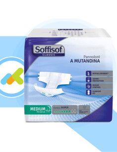 Soffisof Classic Super | Pannoloni a Mutandina | Incontinenza Grave | 30 pezzi 2