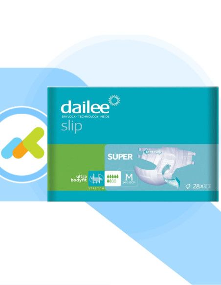 Dailee Slip Super | Pannolone a Mutandina | Protezione Massima | 28 pezzi