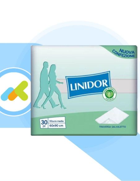 Linidor Traverse da Letto Monouso 60x90  Assorbenza e Protezione  30 pezzi