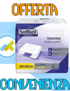 Soffisof Classic Traverse 80x180 | Traverse Rimboccabili | Assorbenza Extra | 30 pezzi 2
