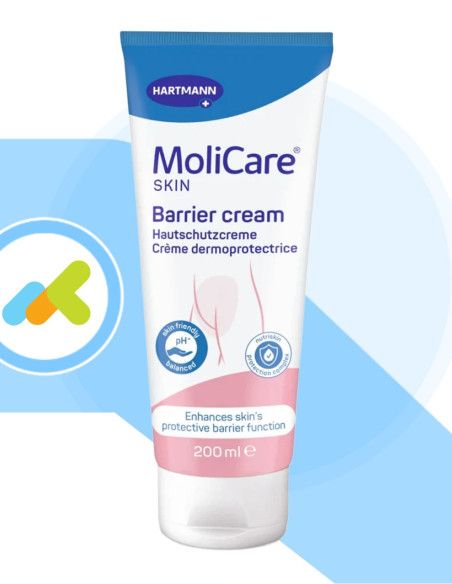 MoliCare Skin Barrier Cream | Barriera Protettiva Trasparente | 200ml