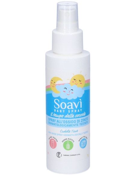 Soavi Ossido di Zinco Spray | Barriera Idratante e Protettiva sulla Pelle | 100ml