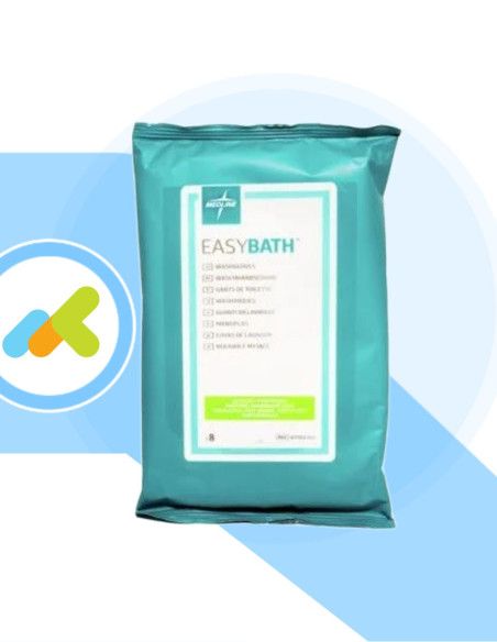 EasyBath Guanti a Manopola Presaponati  Pulisce e Lenisce la Pelle  8 pezzi