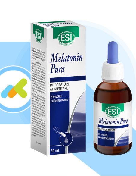 Esi Melatonin Pura Gocce | Integratore Alimentare di Melatonina | Favorisce il Sonno | 50ml Esi Melatonin Pura Gocce | Integratore Alimentare di Melatonina | Favorisce il Sonno | 50ml