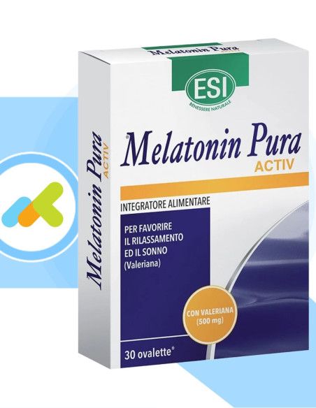 Esi Melatonin Pura Activ | Integratore a Base di Melatonina | Favorisce il Sonno | 30 ovalette Esi Melatonin Pura Activ | Integratore a Base di Melatonina | Favorisce il Sonno | 30 ovalette