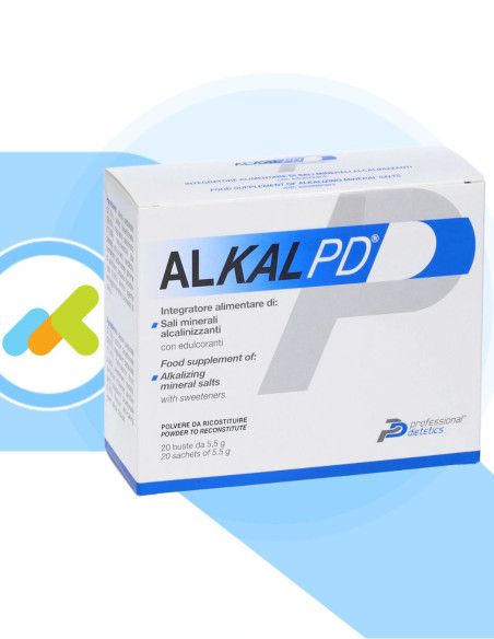 Alkal Pd | Integratore di Sali Minerali Alcalinizzanti | Supporto ed Energia | 20 bustine