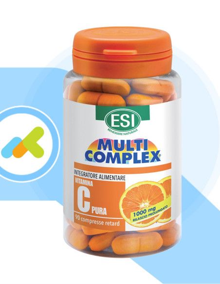 Esi Vitamina C Pura Retard  Integratore Alimentare ad Alto Dosaggio di Vitamina C  90 capsule