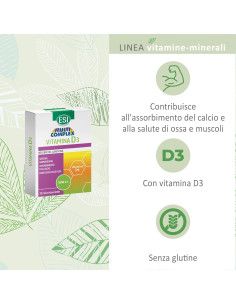 Esi Multicomplex Vitamina D3 | Integratore per Supporto Sistema Immunitario e Ossa | 30 microtavolette 2