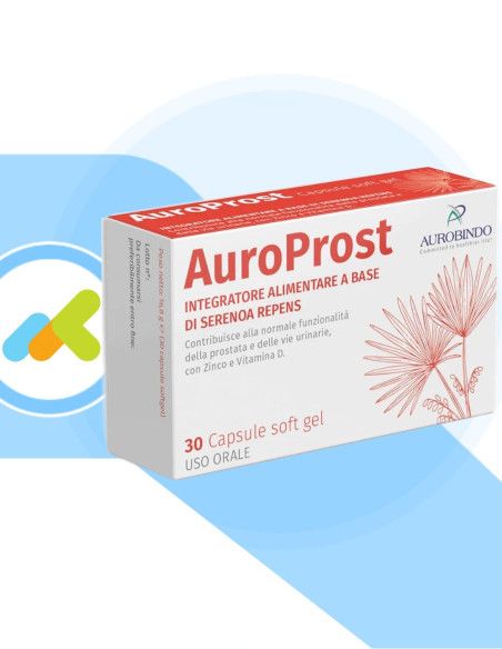 AuroProst | Integratore a Base di Serenoa Repens | Benessere Vie Urinarie e Prostata | 30 capsule AuroProst | Integratore a Base di Serenoa Repens | Benessere Vie Urinarie e Prostata | 30 capsule