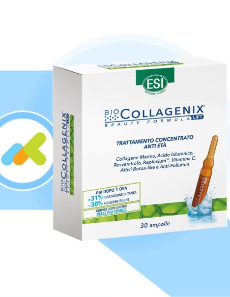 Esi Biocollagenix | Trattamento Concentrato Anti Età | a Base di Collagene per Ridurre le Rughe | 30 ampolle Esi Biocollagenix | Trattamento Concentrato Anti Età | a Base di Collagene per Ridurre le Rughe | 30 ampolle