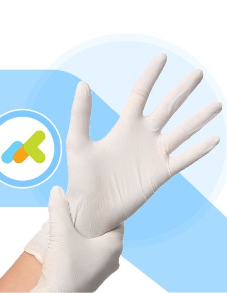 Guanti Monouso in Lattice | Senza Polvere | DM Classe I | 100 pezzi