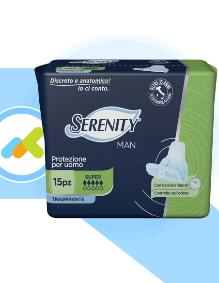Serenity Man Super assorbenti monouso maschili 15pezzi