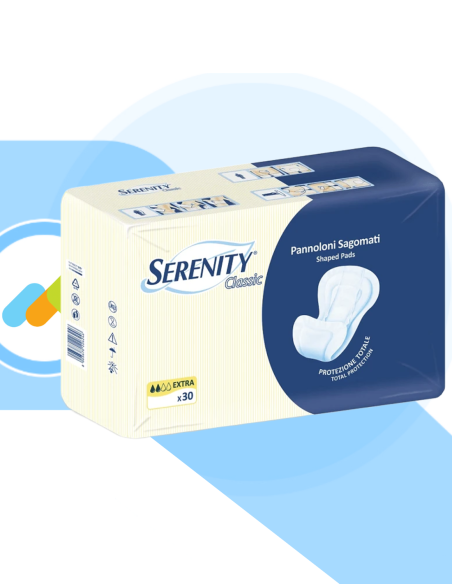 Serenity Classic pannolone sagomato assorbente 30pz Serenity Classic pannolone sagomato assorbente 30pz