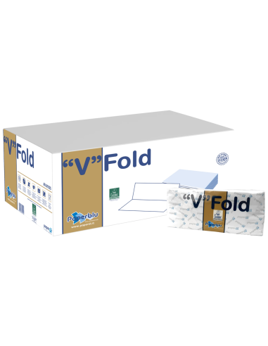 Paperdì V-Fold | Asciugamani Piegato a V | Pura Cellulosa Morbida e Resistente | 210 pezzi