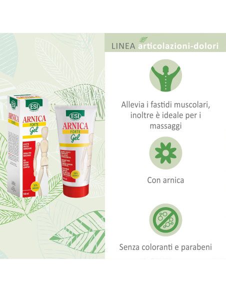Esi Arnica Forte Gel | Azione Lenitiva per Dolori Muscolari e Articolari | 100ml