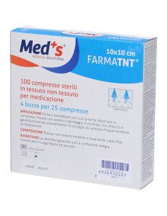 Med's FarmaTnt 10x10 | Garza Sterile in TNT | Massima Protezione e Assorbimento | 100 pezzi 2