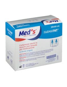 Med's FarmaTnt 36x40 | Garze Sterili per Medicazione in Tnt | Assorbenti e Morbide | 12 pezzi 2