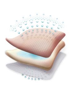 Allevyn Gentle 10x10  Medicazione Adesiva in Schiuma di Poliuretano  Altamente Assorbente  1 pezzo 2