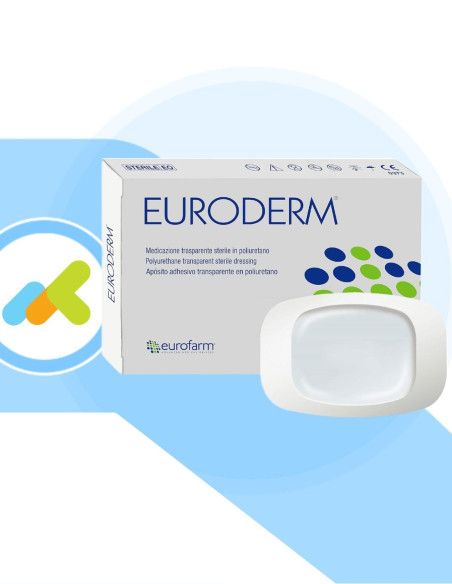 Euroderm | Medicazione Trasparente Sterile in Poliuretano | Impermeabile ai Batteri Euroderm | Medicazione Trasparente Sterile in Poliuretano | Impermeabile ai Batteri