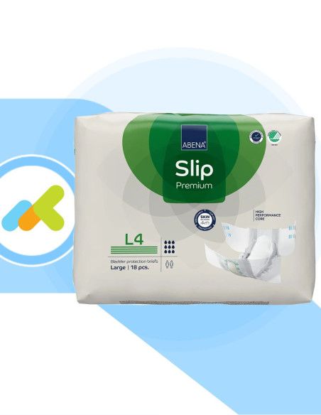 Abena Slip Premium L4 | Pannolone a Mutandina | Protezione dalle Perdite Urinarie | 18 pezzi
