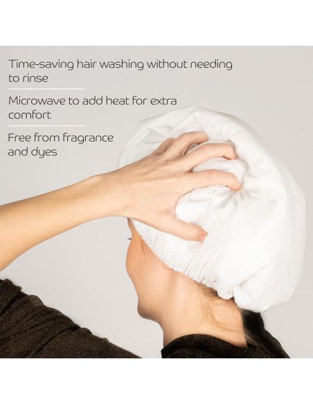 Abena Shampoo Cap | Cuffia da Bagno con Shampoo e Balsamo | Delicata sui Capelli