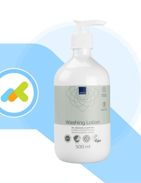 Abena Washing Lotion | Crema Detergente Delicata | per Lavaggio senza Risciacquo | 500ml Abena Washing Lotion | Crema Detergente Delicata | per Lavaggio senza Risciacquo | 500ml