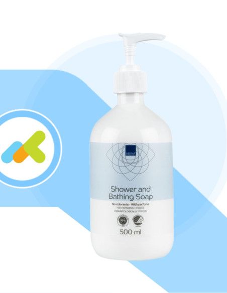 Abena Shower e Bathing Soap | Gel Doccia Delicato per Corpo e Capelli | 500 ml