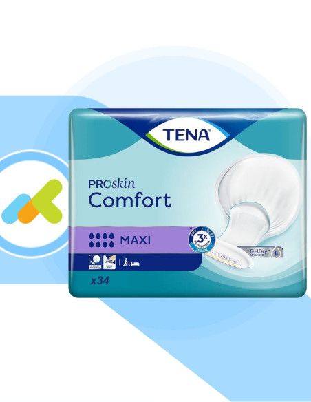 Tena Comfort Maxi  Pannolone sagomato  Assorbenza Maxi  34 pezzi Tena Comfort Maxi  Pannolone sagomato  Assorbenza Maxi  34 pezzi