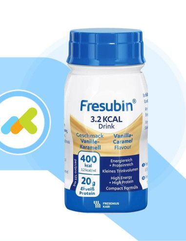 Fresubin 3,2kcal Drink | Supplemento Nutrizionale Orale Altamente Calorico | Per Pazienti Oncologici | 4x125ml