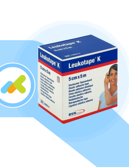 Leukotape K Cerotto Elastico Adesivo per Taping 5 m x 5 cm Leukotape K Cerotto Elastico Adesivo per Taping 5 m x 5 cm