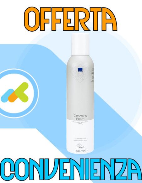 Abena Schiuma Detergente | Delicata per Pelli Sensibili | Per Igiene Quotidiana | 400 ml