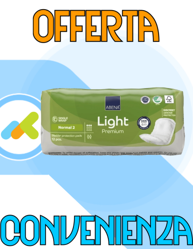 Abena Light Normal 2 | Assorbenti Per Incontinenza Femminile Leggera | 12 Pezzi