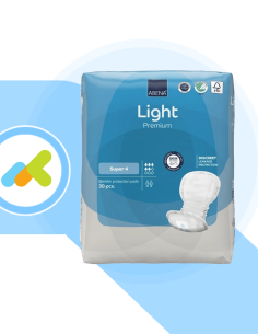 Abena Light Super 4 30 Pezzi | Assorbenti Femminili Premium per Incontinenza