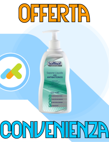 Soffisof sapone liquido con antibatterico | Ideale per lavaggi frequenti