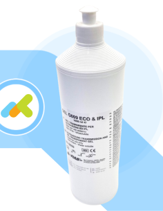 Gel liquido trasparente per ultrasuoni e luce pulsata in flacone 2