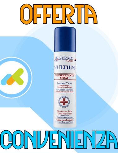 Germo Multiusi | Disinfettante Spray Oggetti E Superfici | Antifungino E Battericida | 75ml