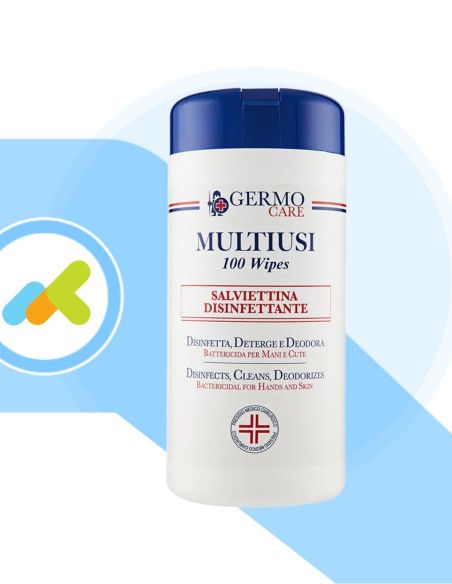 GermoCare Multiusi salviettine detergenti e disinfettanti 100 pezzi